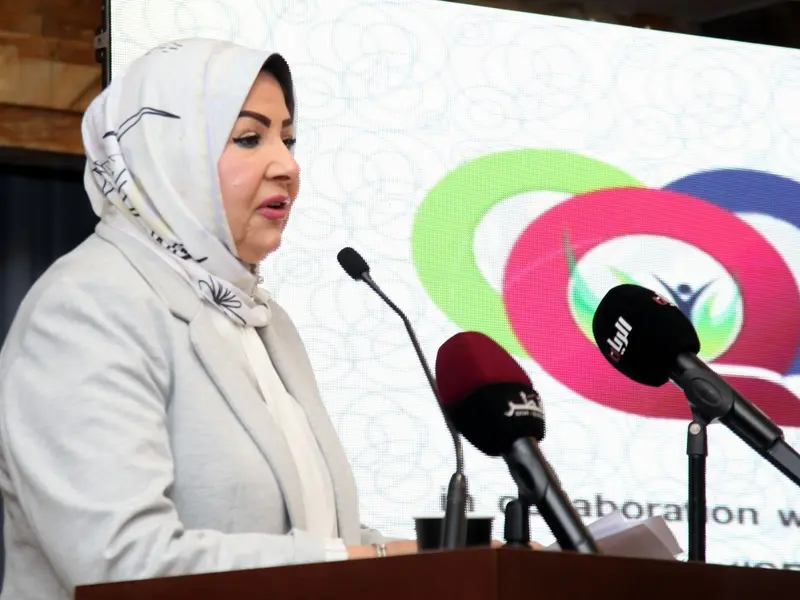 A speaker addressing the conference, 2025.
